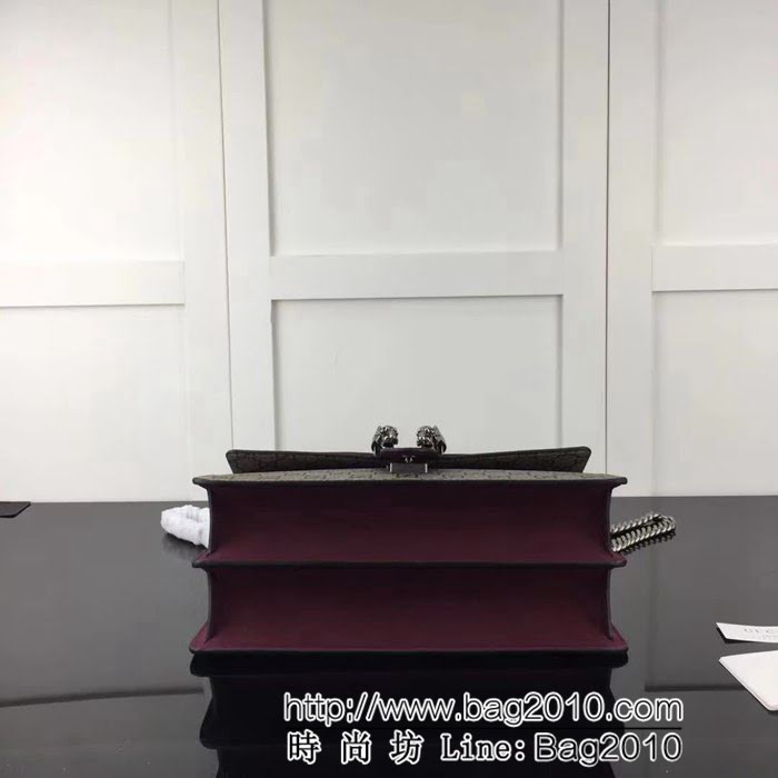 GUCCI古馳原單 新款專櫃品質高仿原單花膠卡其實物實拍 400249單肩斜挎包 HY1031